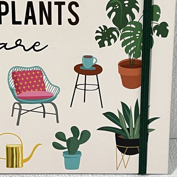 HOME is Where My PLANTS Are Hardcover Spiral Notebook Journal Pink Gold Lined - Picture 14 of 17